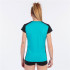 T-shirt Running Joma Femme by Record II Short Sleeve Turquoise Black