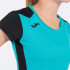 T-shirt Running Joma Femme by Record II Short Sleeve Turquoise Black