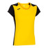 T-shirt Running Joma Femme de Record II Short Sleeve Yellow Black
