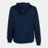Veste Joma FemmeFille Supernova III Hooded / Navy Turquoise Fluorescent Turquoise
