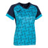 T-shirt Joma FemmeFille Supernova III Short Sleeve / Navy Turquoise Fluorescent Turquoise