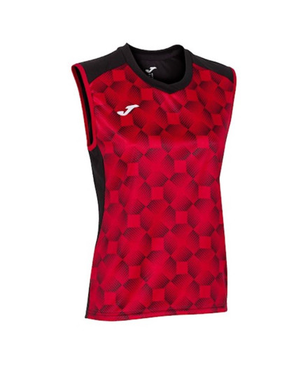 T-shirt Joma Femme Supernova IIII sans manches Noir Rouge