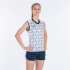 T-shirt Joma Femme Supernova IIII sans manches Marine Blanc