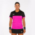 T-shirt Joma Femme Montreal Short Sleeve Fluor Pink Black