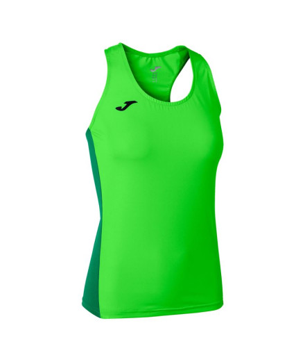T-shirt Running Joma Femme Fille Braces R-Winner / Vert fluo