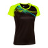 T-shirt Running Joma from Short Sleeve Elite X Black Fluor Yellow Fille