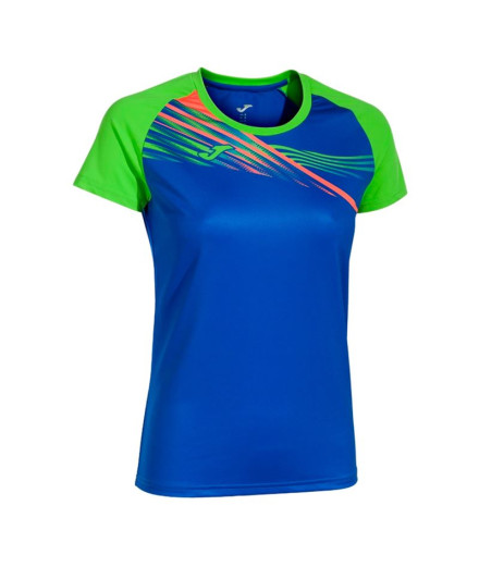 T-shirt Running Joma manches courtes Elite X Vert royal...