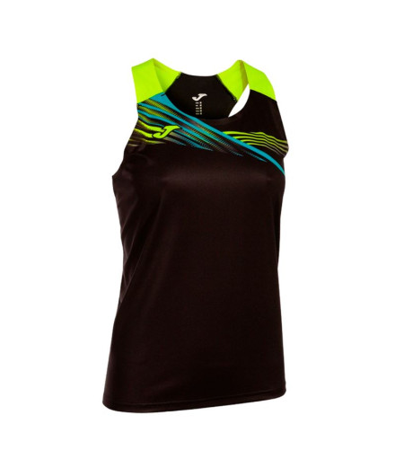 T-shirt Running Joma by Elite X Black Black Fluor Yellow...