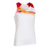 T-shirt Running Joma par Elite X White White Red Braces Fille