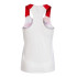 T-shirt Running Joma par Elite X White White Red Braces Fille