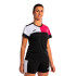T-shirt Football Joma de Short Sleeve Crew V Black Pink White Fille