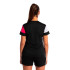 T-shirt Football Joma de Short Sleeve Crew V Black Pink White Fille
