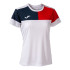 T-shirt Football Joma de Short Sleeve Crew V White Navy Red Fille