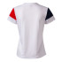 T-shirt Football Joma de Short Sleeve Crew V White Navy Red Fille