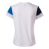 T-shirt Football Joma by Short Sleeve Crew V White Royal Navy Fille
