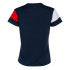 T-shirt Football Joma of Short Sleeve Crew V Navy Red White Fille