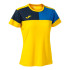 T-shirt Football Joma of Short Sleeve Crew V Yellow Royal Navy Fille