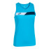 T-shirt Pádel Joma Court de Sans manches Turquoise Fluorine Marine Blanc Fille