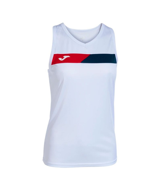 T-shirt Pádel Joma Court de sans manches blanc...