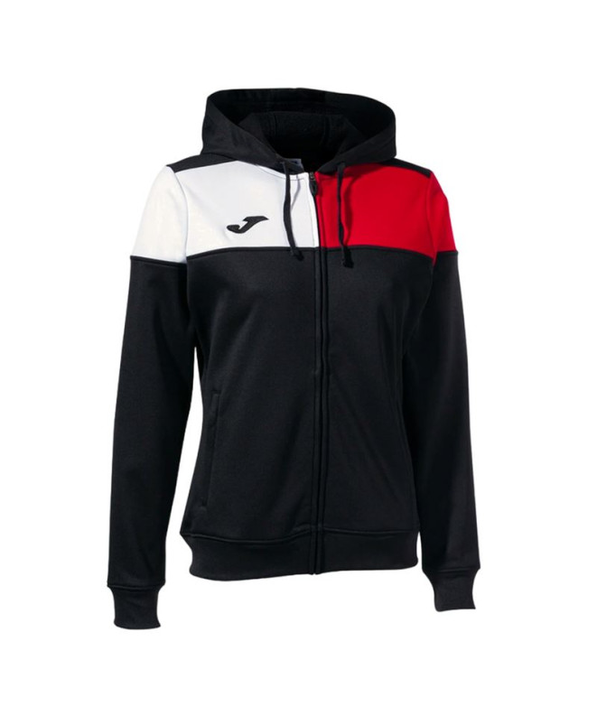 Veste Football Joma de Hooded Crew V Noir Rouge...