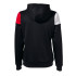 Veste Football Joma de Hooded Crew V Noir Rouge Blanc Fille