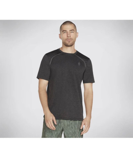 T-shirt Skechers Homme Sur la route noir