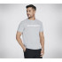 T-shirt Skechers Skechers Homme Gris barré