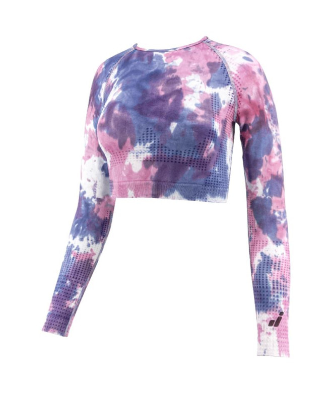 T-shirt Joluvi Femme Ana Long Lake Blue - Dark...