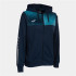 Veste Joma FemmeFille Capuche Eco Super Nova / Bleu marine Turquoise fluo