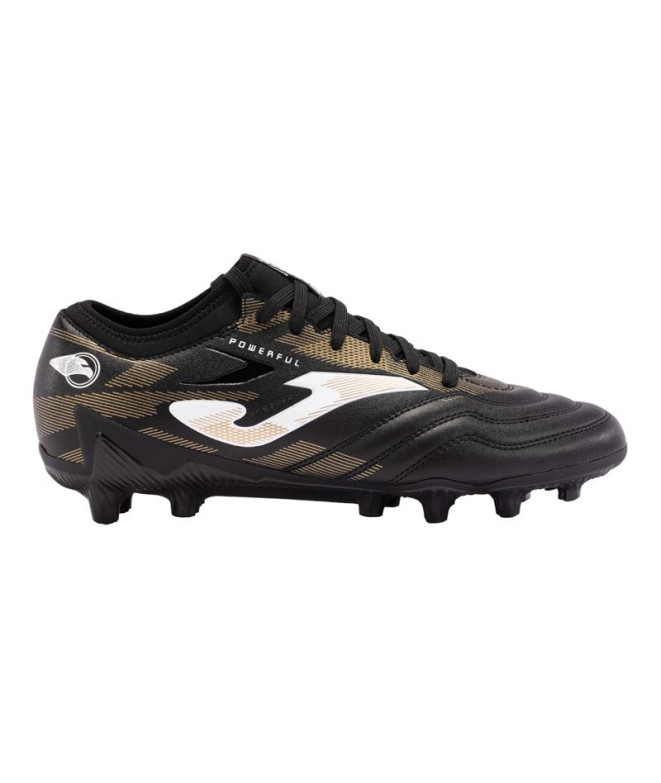 Football Joma Powerful 2401 Black Gold Firm...