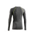 T-shirt de Trail Lurbel Manches Longues Merino Homme Gris/Pistache