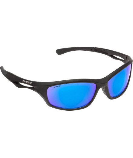 Gafa Sniper Noir-Lentille Miroir Bleu Cressi