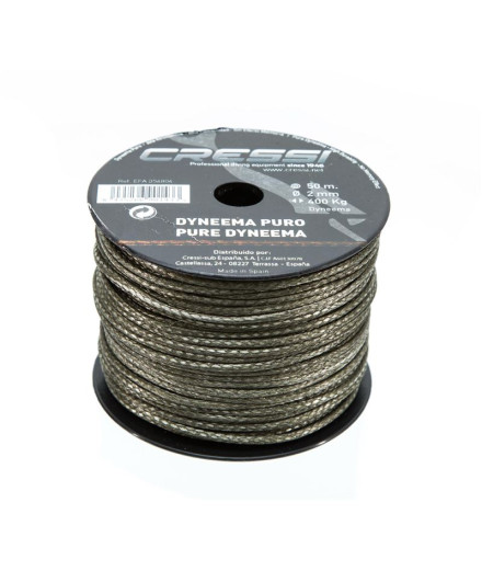 Câble Dyneema 100% Ø2Mm Caqui (Bobina 50M) Cressi