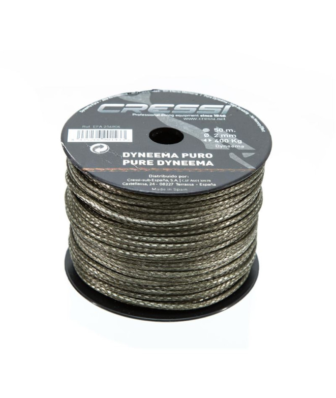 Câble Dyneema 100% Ø2Mm Caqui (Bobina 50M) Cressi