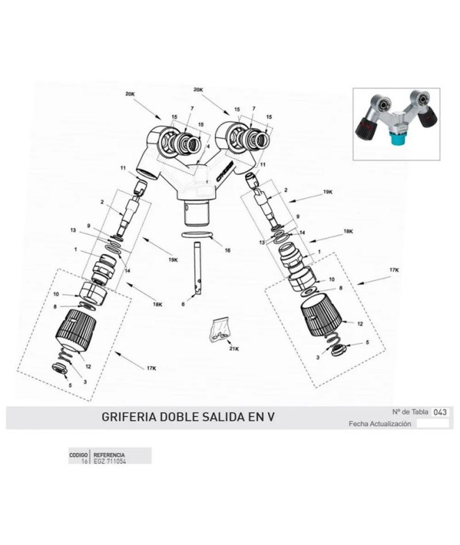 Torica Cressi Robinetterie Siège Plat-Casque