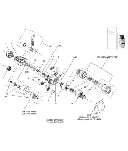 Caméra Compensation 1ère Étape Mc7-Mc8 Cressi