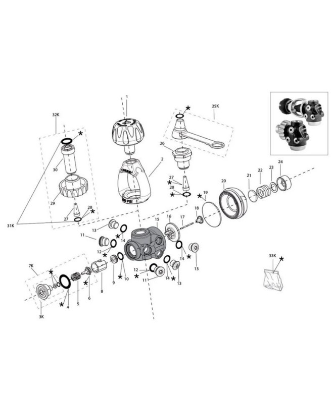 Disque Pousser Épingle T10 Cressi