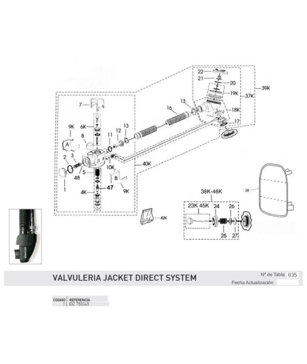 Pulsador Vaciado Inflator 98 Cressi