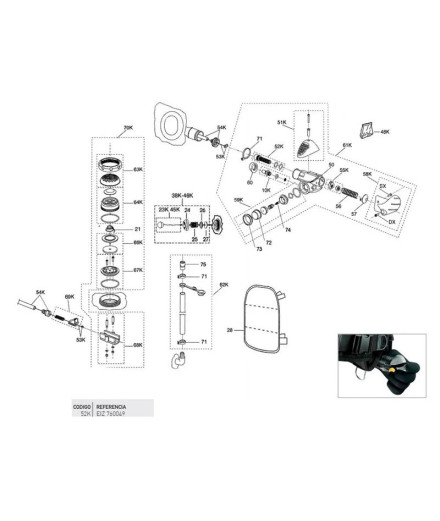 Tornillollo Tensado Câble Fcs C/Toricas Cressi