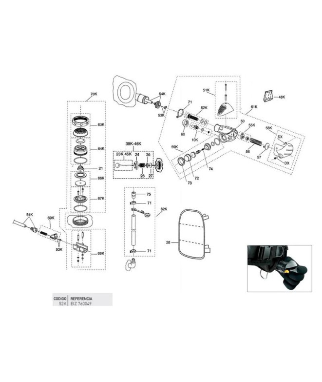 Tornillollo Tensado Câble Fcs C/Toricas Cressi