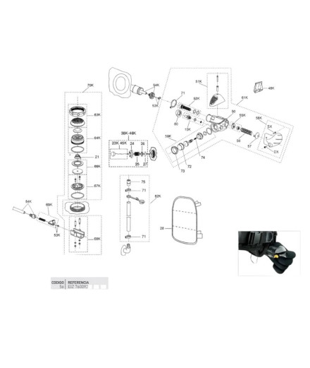 Moulinet de vidange Fcs Cressi
