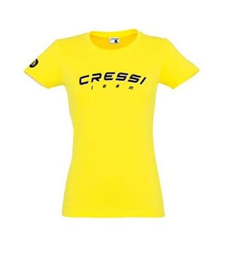 T-shirt Cressi Équipe Femme Jaune-Noir Cressi