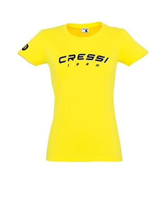 T-shirt Cressi Équipe Femme Jaune-Noir Cressi