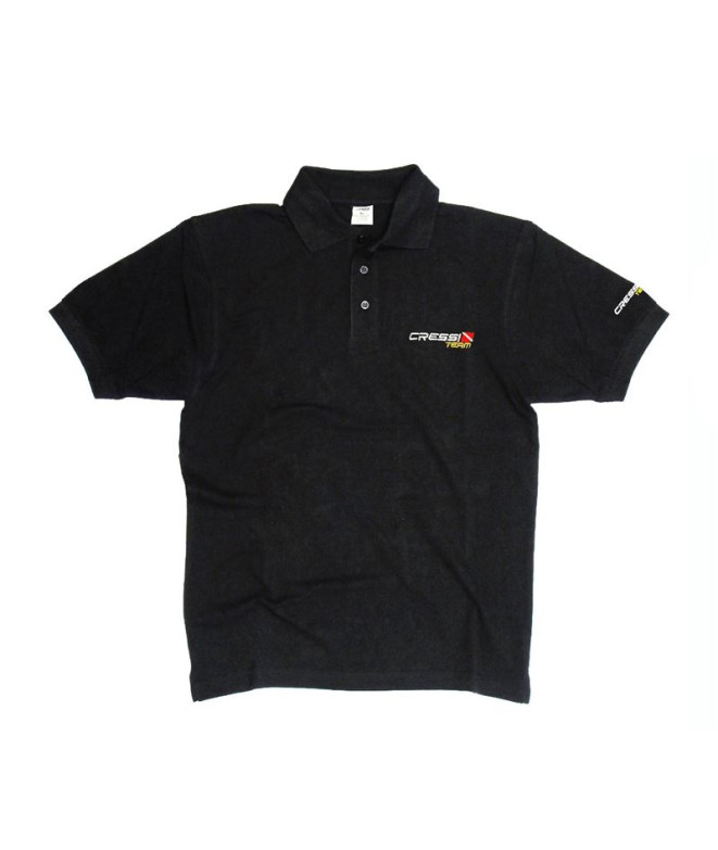 Polo Cressi Équipe Homme Noir
