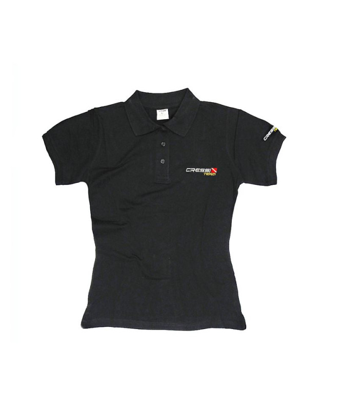 Polo Cressi Équipe Femme Noir