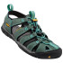 Sandales Montagne de Keen Clearwater Cnx Leather Mineral Blue/Yellow Femme
