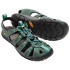 Sandales Montagne de Keen Clearwater Cnx Leather Mineral Blue/Yellow Femme