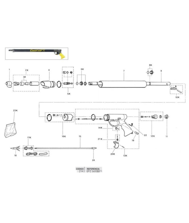 Soutien-gorge Gatillo Fusil Air Cressi