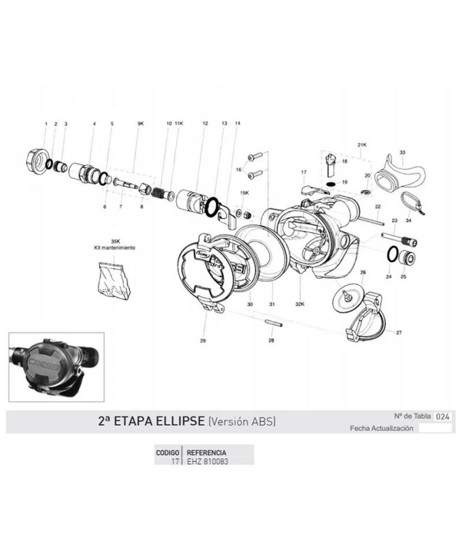 Embellecedor Supérieur Ellipse Cressi