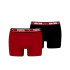 Slip Puma Dual Logo 2P bordeaux Homme
